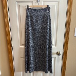 A. Byer Retro Vintage Gray Elastic Waist Maxi Skirt